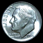 1954-P 10C Roosevelt Dime BU 90% Silver 26olc0223-3