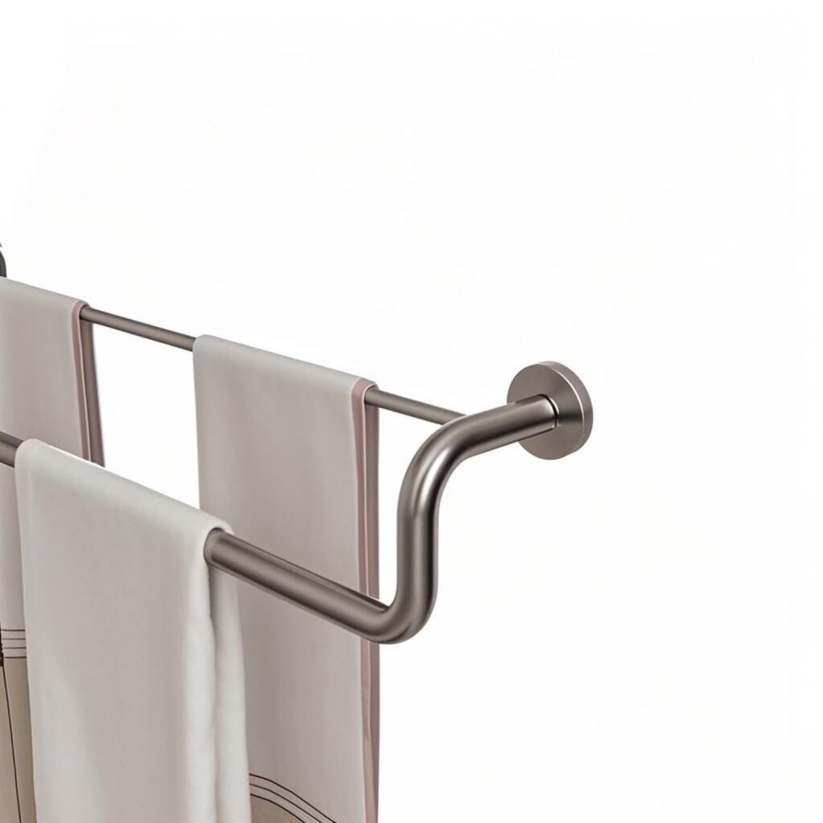 Bar,double Towel Rack For Bathroom,24 Inch Brushed Nickel To