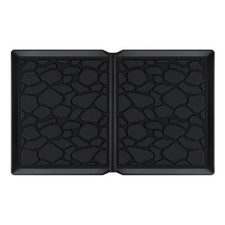 Black Silicone All Weather Mat For Wonderfold Wagon W4 33.8x20.6x0.78 Inch