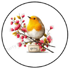 HELLO SPRING BIRD ENVELOPE SEALS LABELS STICKERS PARTY FAVORS