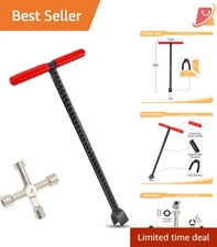 Water Meter Key Alloy Steel 16 Inch Main Shutoff Valve Tool Utility Key