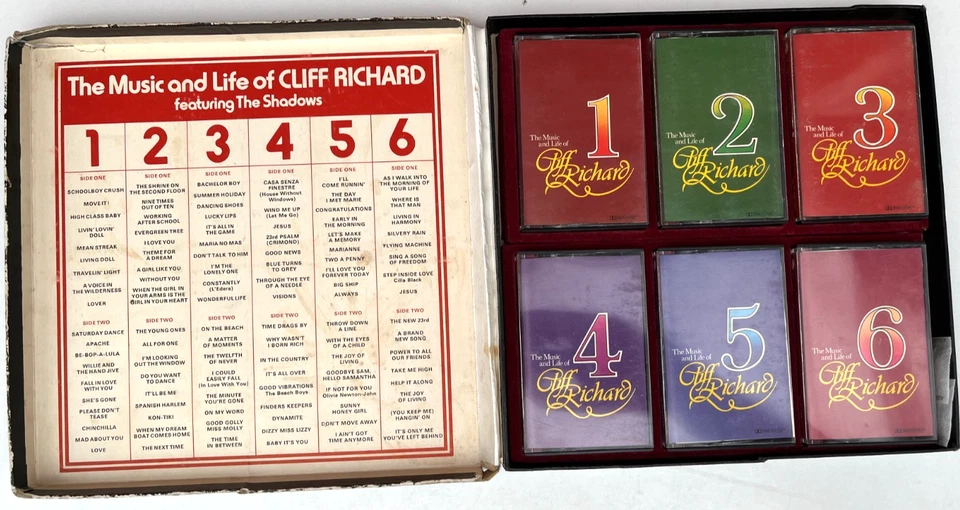Music Cassette Tape The Music and Life of Cliff Richard Box Set of 6 Xmas gift? - Image 3 of 4