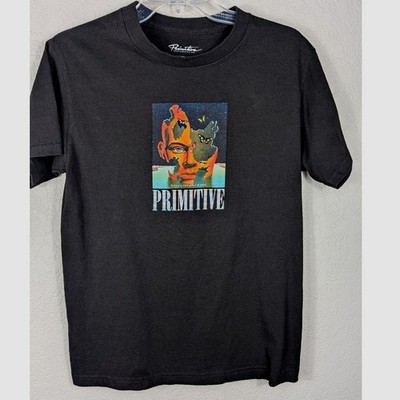 Primitive Skateboarding Head Case T Shirt Mens Size S Black Short Sleeve