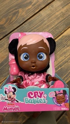 Cry Babies Disney Minnie Mouse Nurturing Baby Doll Pink Dress