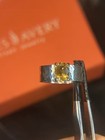 RARE James Avery 14k Gold & Sterling Silver Julietta Ring Citrine Size 6.5