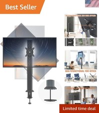Heavy-Duty Monitor Arm for 27-42 Inch Flat and Curved Screens - Ergonomic Design