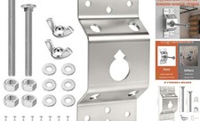 Wall Mount Spare Tire Carrier for Trailer, Enclosed Trailer Spare Tire Silver