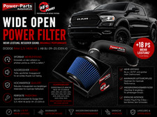 aFe Luftfilter Wide Open Power Filter Dodge Ram 1500 5,7L (Gen.4) mit Gutachten