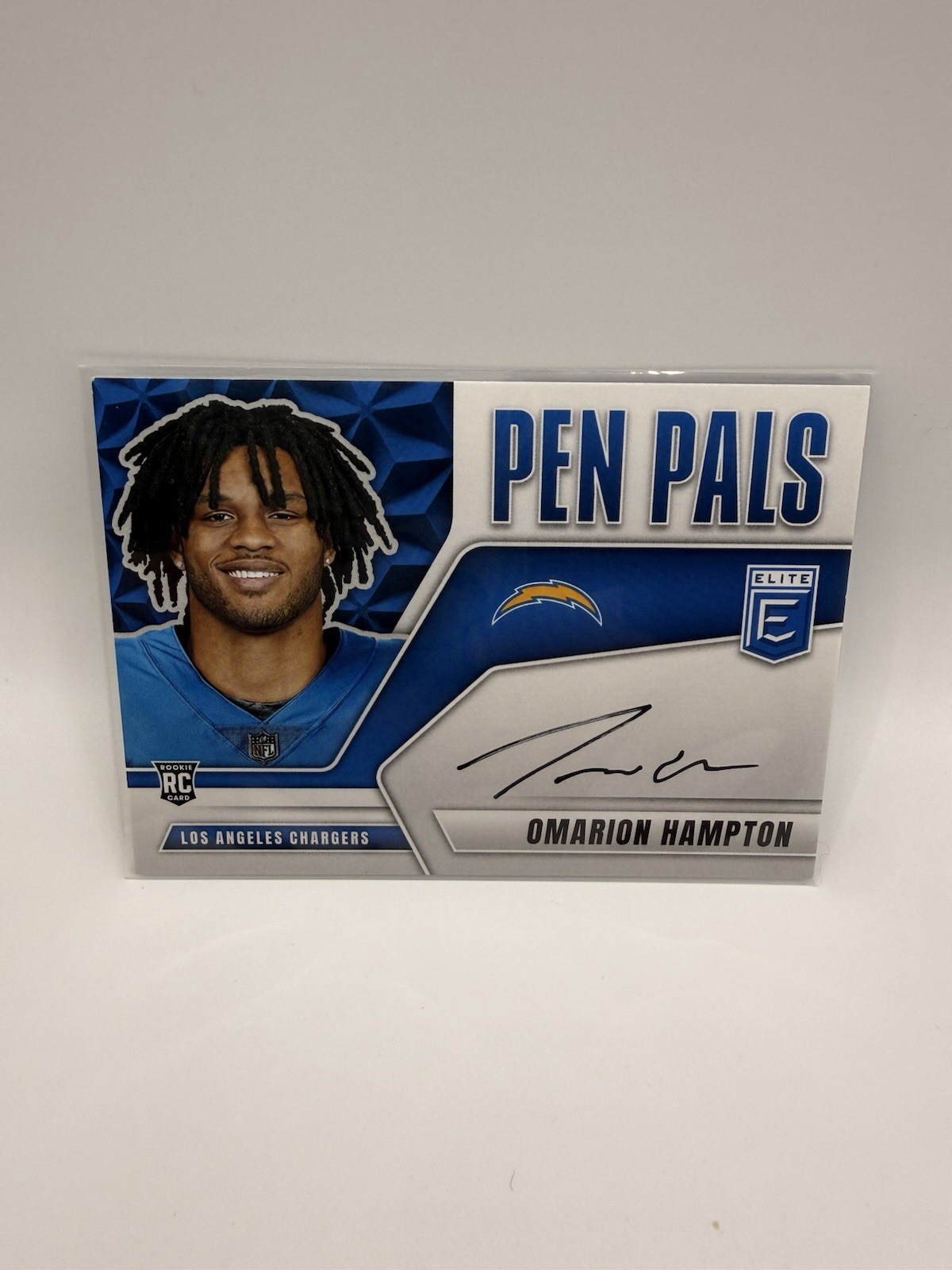 2025 Panini Donruss Elite Omarion Hampton Pen Pals On Card Auto