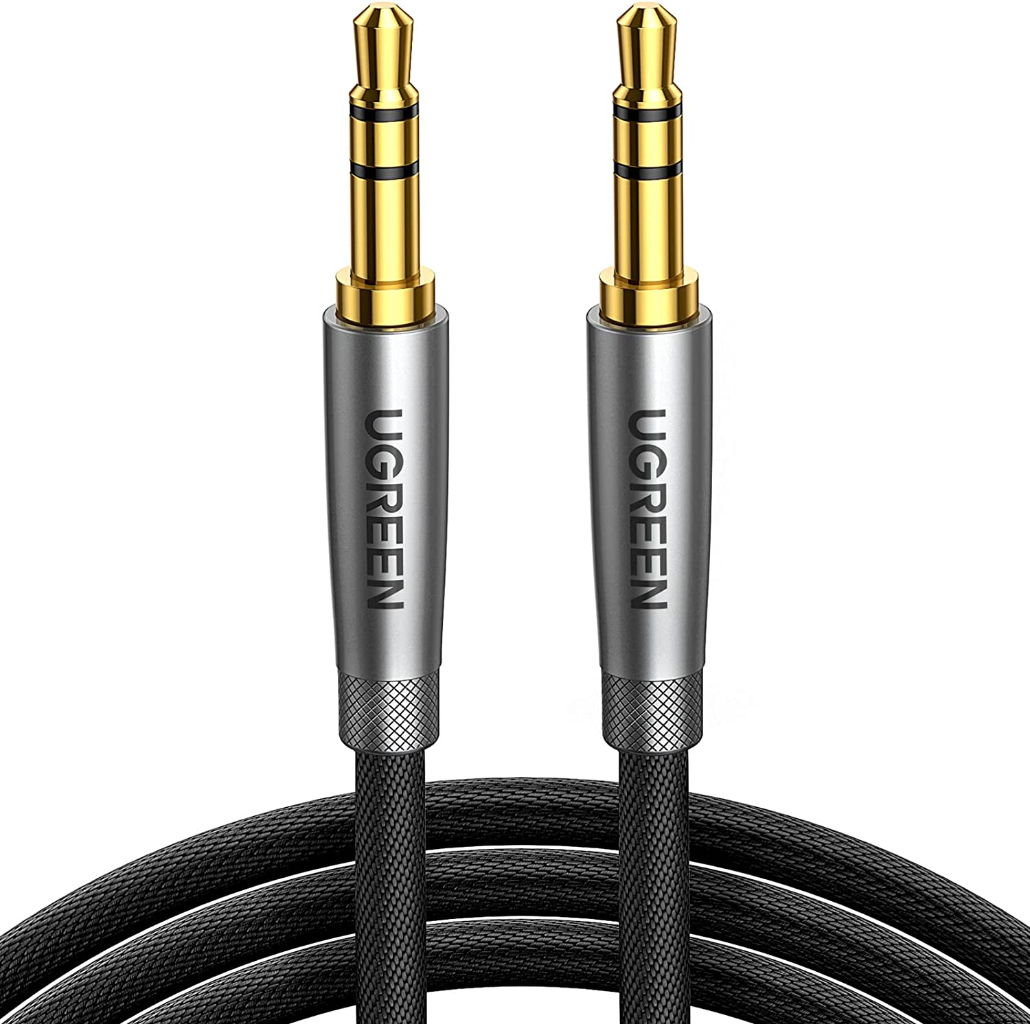 Aux Cable 3.3FT Braided Stereo 3.5Mm Audio Cable Headphone Mini Jack Male to Mal