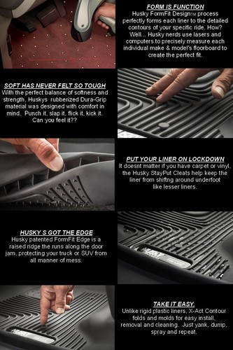 HUSKY 53561 X-Act Contour Front Floor Mats for Dodge Durango Jeep Grand Cherokee - Picture 3 of 9