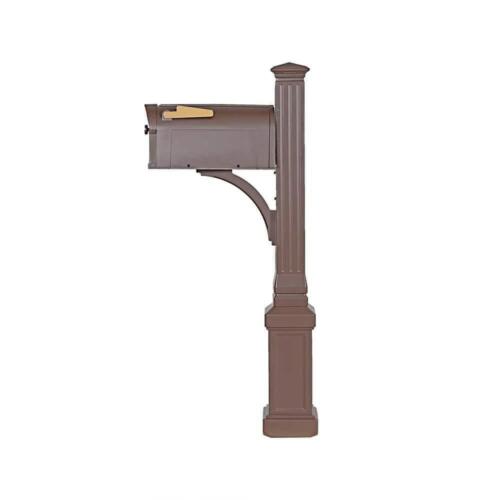 Postal PRO Mailbox Post Kit Bronze Brown Classic Heavy-duty Corrosion Resistant - Picture 4 of 6