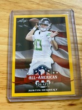 2020 Leaf Draft  JUSTIN HERBERT All American yellow