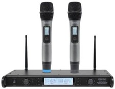 Dual Uhf Handheld Microphone Wireless System 606-614mhz, Mic72v2 Dtm600h