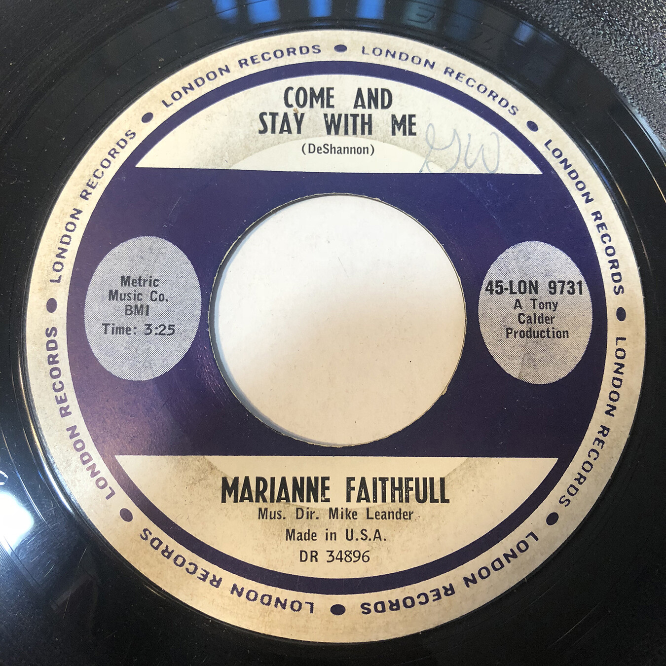 MARIANNE FAITHFULL Come & Stay With Me/What Have I Done Wrong 1965 pop vocal VG+