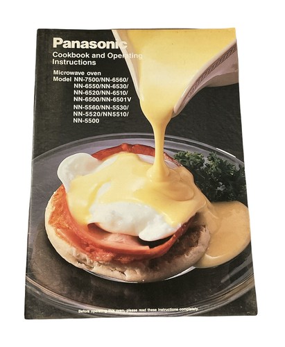 Panasonic Kochbuch und Bedienungsanleitung 1990 Mikrowelle NN-7500/6530/6550 - Bild 1 von 5