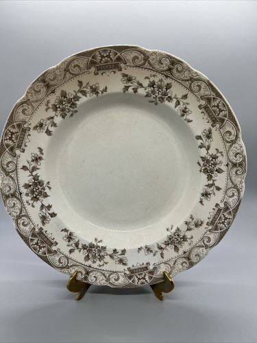 Henry Alcock Brown Bowl England English Black Bone 9” ELITE Porcelain Dish - Picture 2 of 7