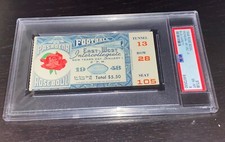 1948 MICHIGAN USC COLLEGE FOOTBALL ROSE BOWL TICKET STUB PSA 6 EX-MT