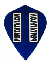 PENTATHLON Blue Kite Dart Flights - 100 Micron - 5 sets (15 flights) w/tracking