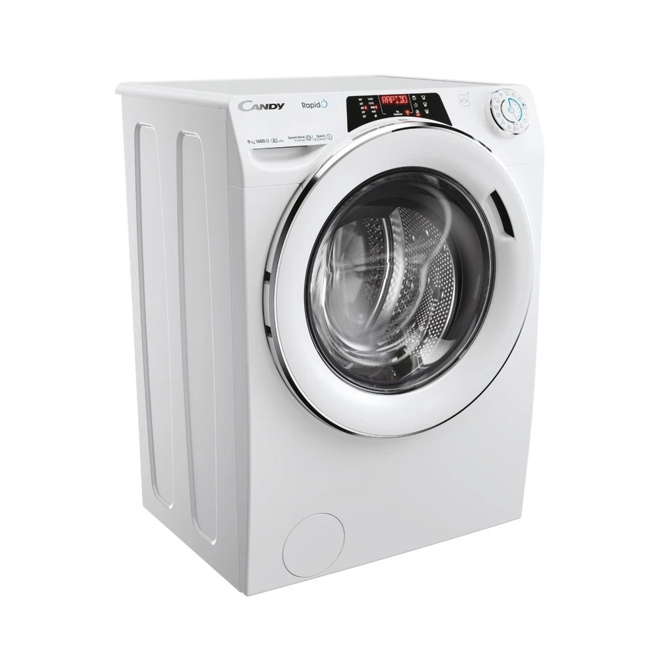 Candy RapidÓ 9kg 1600rpm Washing Machine - White RO1696DWMC7/1-80 - Image 3 of 4