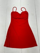 Shein Red Spaghetti Strap Dress Womens Size Small