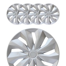 Silvery Hubcap Fit For 2006-12 Toyota Yaris 4pc 14 Wheel Rim Cover Hub Caps