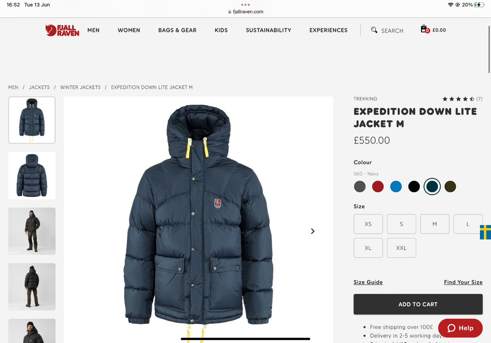 FJALLRAVEN Expedition Down Lite Jacket £550 Size … - image 21