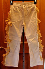 Vintage Children's Custom Western Tan Jeans Size 2 22 x 22