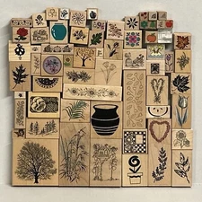 You Pick Rubber Stamps Flowers Plants Nature Landscapes Garden Leaves Lot 06/19