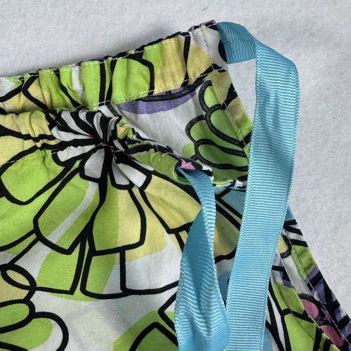 Hanna Andersson Floral Print Pillowcase Dress Girls 140/10 Ribbon Shoulder Ties - Picture 4 of 8