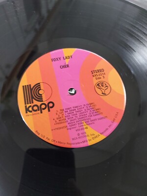 CHER - Foxy Lady - VINYL LP - Original USA 1972 Issue - Kapp Import