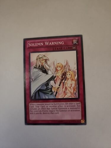 Solemn Warning lcyw-en301 1st Edition (LP) Common Yu-Gi-Oh! - Picture 1 of 1