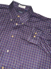 Vintage Burberry London Button Down Shirt Men's Sz L Plaid Made In USA Kashmyl