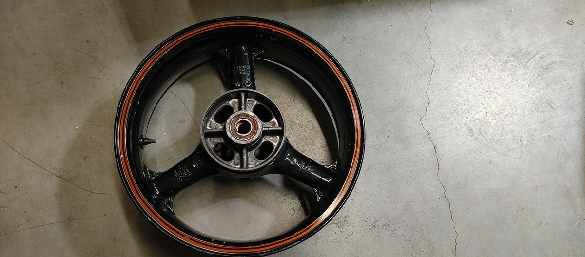 KAWASAKI ZX6E ZX 600R J17XMT5.50 R1384 REAR WHEEL RIM 98 99 | eBay