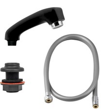 Friseur-Brausenset mit Hebelmischer Shampoobrause L&auml;nge 145 mm, Schlauch 1000 mm