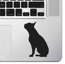 Boston Terrier Macbook Pro Air Keyboard Sticker iPad Decal Laptop Decal Dog Pup