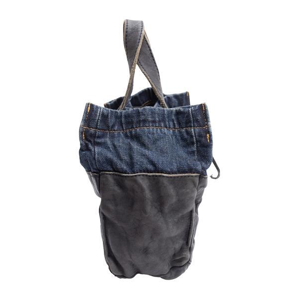 バッグ tricot COMME des GARCONS POUCH HAND BAG tricot COMME des GARCONS Leather Switching Denim Washed Bag