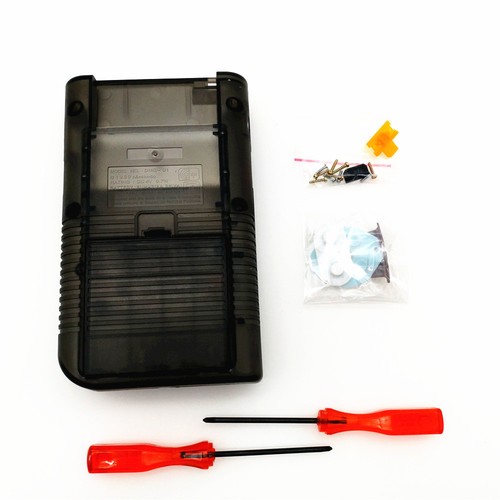 Clear Black Housing Shell Case Orange Buttons For Nintendo Game Boy Classic - Picture 27 of 32