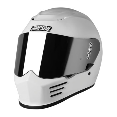 Simpson Motorcycle Speed Bandit Helmet XXLarge White SPBXX1