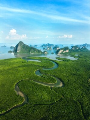 Wandbild: Gilt als einer der schönsten Orte in Phang Nga, Thailand. Der [...]
