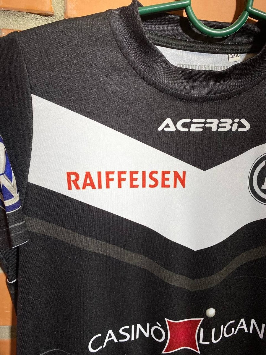 Maillot Domicile FC Lugano 2019/2020 – Acerbis Blanc, Taille XL (enfant) - Occasion Parfait état