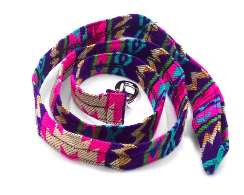 Accesorios para mascotas con estampado tribal con correa para perro cachorro boho patrón étnico mango de caminante - Imagen 11 de 15