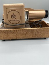 Vintage Brumberger 1314 Rocket 200 Watt Slide Projector in Wood Case 35mm