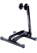 KAC Single Bicycle Storage Foldable Steel Floor Stand for Tires Up to 2.4" Wide