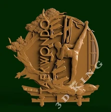 3D STL Model TAEKWONDO for CNC 3D Router 3d Printer Carving Aspire Artcam CUT 3D