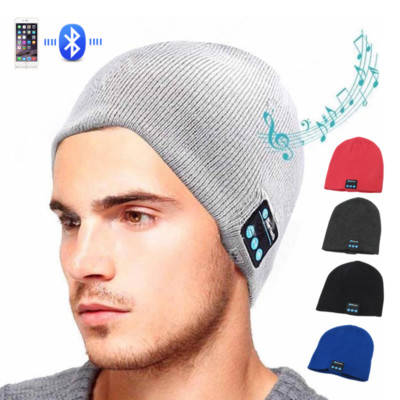 Bonnet Musique Casque Bluetooth écouteurs Sans Fil Homme Femme