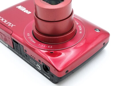Nikon COOLPIX S4400 Red 20.1MP 6x Zoom Compact Digital Camera from