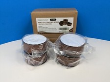 Ezprotekt Bed Furniture Risers Heavy Duty 1.2 x 2.2 inch Round Set of 4pc Brown