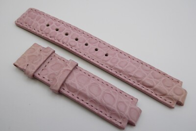 Clerc C-One Lederarmband Alligator 19 mm, mittlere Größe