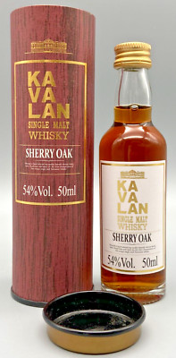 Kavalan-Taiwan-Whisky-Olorosso Sherry Oak-Original Miniatur-50ml-54%vol.Alc.